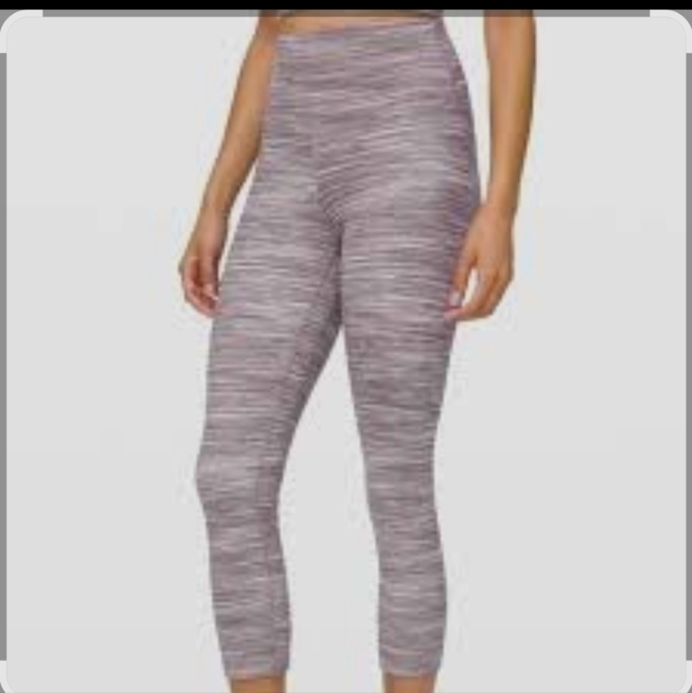 Lululemon Women's Gray High-Waisted Leggings